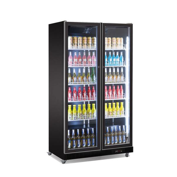 Upright Commercial Glass Door Display Refrigerator Beverage Beer Cooler