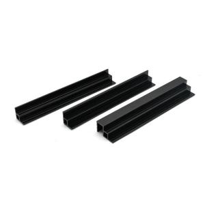 Profilé en plastique PVC noir Profil géométrique Accessoires pour aquarium Personnalisé