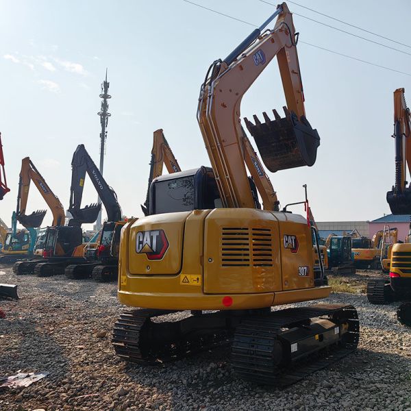 Used Cat307E2 Excavator Cat C2.6 DI Turbo Engine Secondhand Mini Excavator