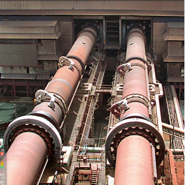 Materials Reaction Rotary Kiln Type Incinerator 5-45t/h Capacity