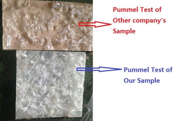 2mm Thin Natural Stone Laminated Glass Chemical Corrosion Resistant