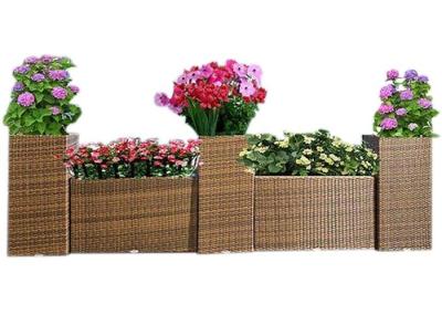 UV Resistant Garden Patio Rattan Outsite Flower Pots