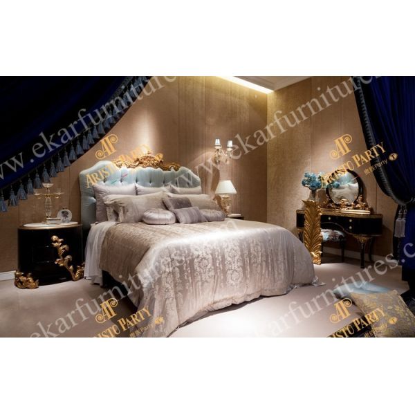 Antique dresser luxury european vanity dresser with mirror TE-008