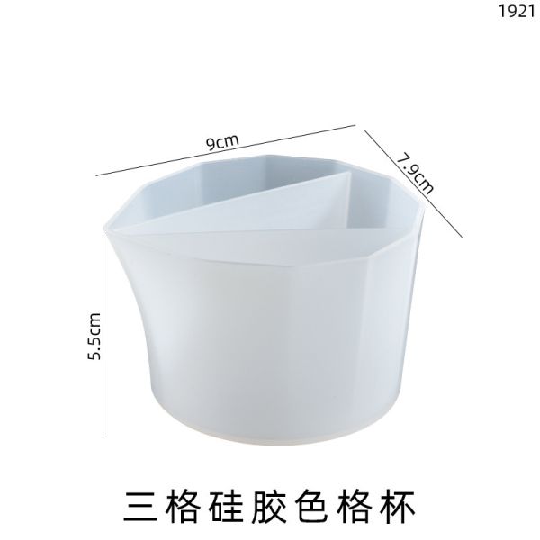 DIY crystal dropper silicone color mixing cup, mixed color matching cup, silicone mold