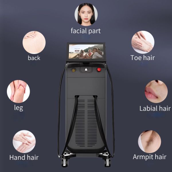 Salon Permanent Laser Hair Removal Machine 1200W With 15 Inch Touch Screen