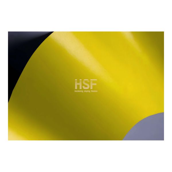 90μm Base Film 25μm Emboss Depth Yellow-Black Dual-Color CPP Film for High-End Stationery and Packaging