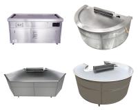 Tableau adapté aux besoins du client de gril de Teppanyaki Hibachi de rectangle, plat de gauffreuse de gril de gaz