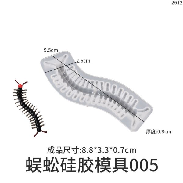 DIY dropper lizard ant spider scorpion centipede cockroach fly ant fly keychain silicone mold