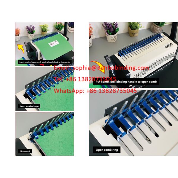 Экономическая машина вязки гребня тетради документов S9026A для пользы офиса