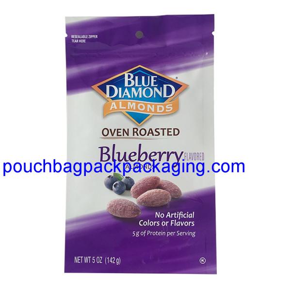 Zip lock aluminium bag, printed aluminium foil pouch bag with zipper