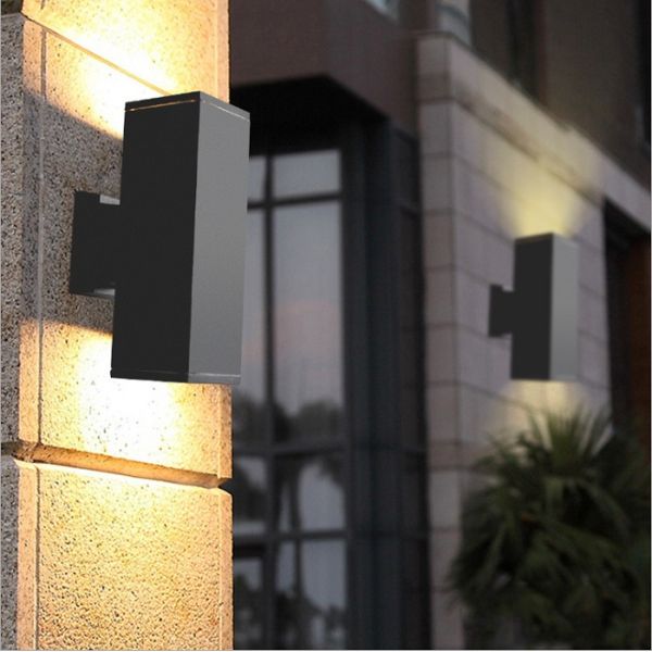 Rectangle Shape Twin-head 12W LED Wall Light Outdoor Waterproof AC85-265V