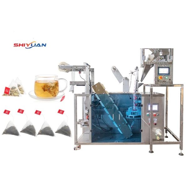 20-45bags/min Green Tea Bag Packing Machine , Vertical Nylon Triangle Packaging Machine