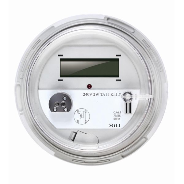 1 Phase 3 Wire Round Socket Energy Meter , smart electric power meters