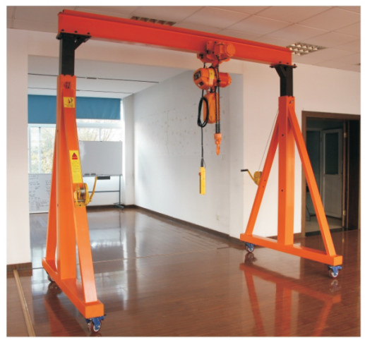 Height Adjustable Hand Winch Gantry Crane with 0.5~5Ton Capacity and Remote Control