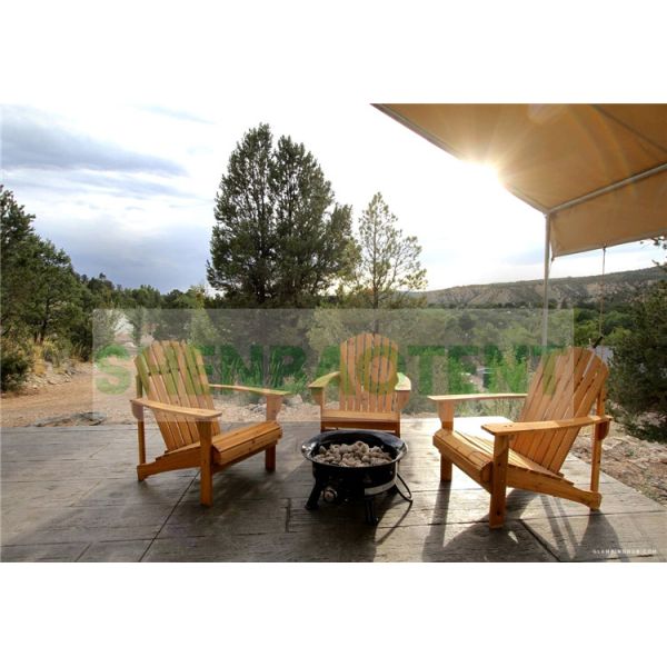 Steel Pipes Frame Luxury Tents For Resorts Canvans For Hotel Camping Customized Height