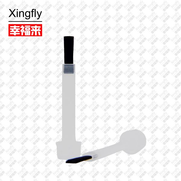 Plastic Pp Nail Polish Brush White Black For Personal Care Nail Bottle