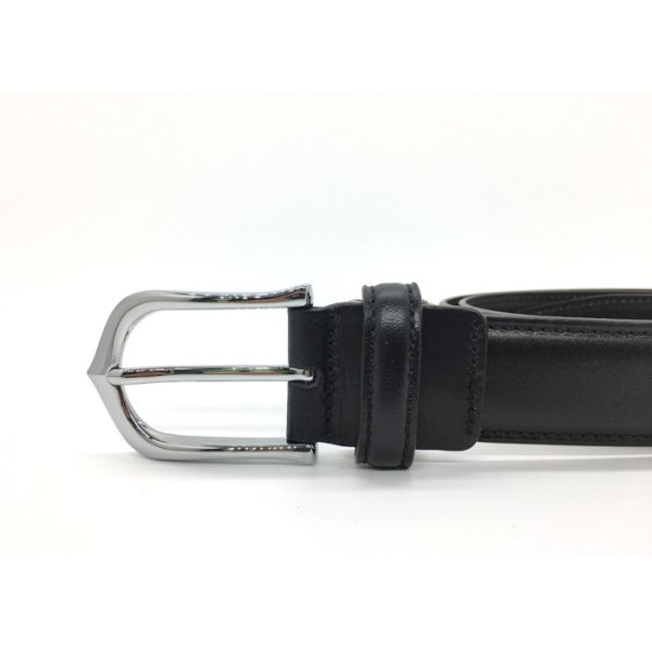Big And Tall Mens Belt Leather Belt Black Color 34mm Width / Boys Dress Belt