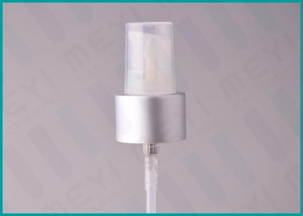 15mm - 24mm Makeup Foundation Pump Dispenser With Silver Aluminum Sheathed
