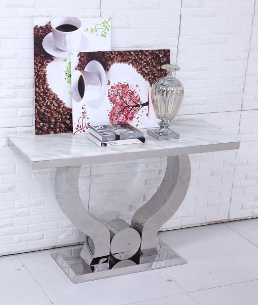 Quadro de aço inoxidável europeu da tabela de console 160cm do estilo da sala de visitas 65kg