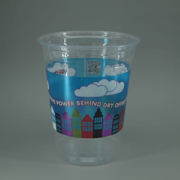 33.8 Copo de bebida de plástico de qualidade alimentar para molho logotipo personalizado e sorvete de iogurte
