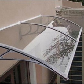 Proteção anti-UV do toldo de janela de policarbonato sólido transparente