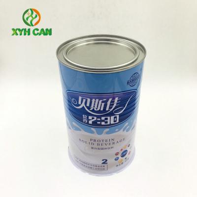 O armazenamento colorido da cookie estanha a caixa que empacota a altura do diâmetro 160mm de 99mm