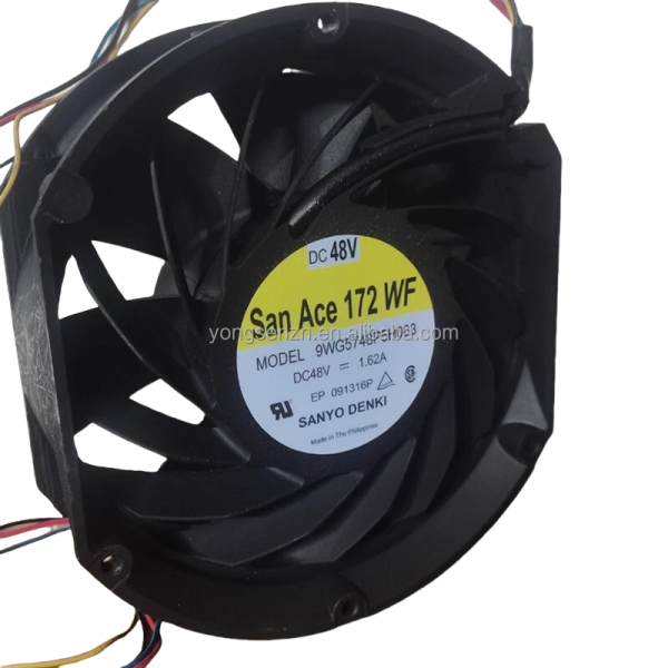 Sanyo Denki Fan 9WG5748P5H003  48v Dc Fan 1.62A  Original Brushless Aluminum Frame Axial Cooling Fan Industrial Radiator Fan