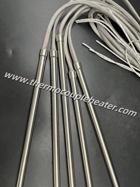 Anti-Vibration Cartridge Heater Stainless Steel Braided Lead Protection