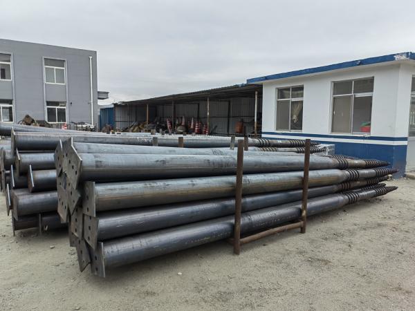 Construction Engineering Hot Dip Galvanized Round Pipe Helical Piles Q355