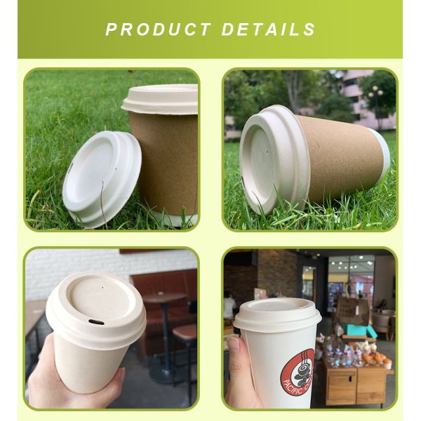 Изготовленные на заказ крышки кофейных чашек заводов сделанные из пульпы багассы сахарного тростника со свободным от PFAS