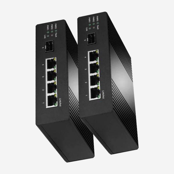 Interruptor industrial de 100 Mbps ethernet de IP30 com 1 SFP 4 portos RJ45