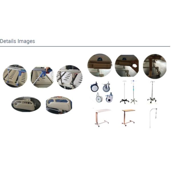 Portable Adjustable Patient Room Nursing Medical Electric Motorised Hospital Bed Manufacturer