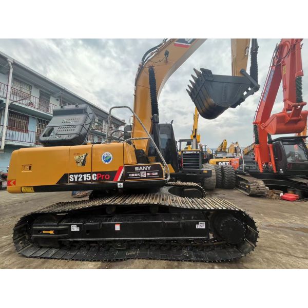21 Ton Used Sany SY215C Hydraulic Excavator With 1.1 m3 Bucket Capacity