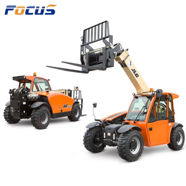 Hydraulic 3ton 4ton 5 Ton CE/EPA 4X4 Wheel Driving Telehandler Forklift, Telescopic Wheel Loader Container Forklift Telehandler with Bucket 