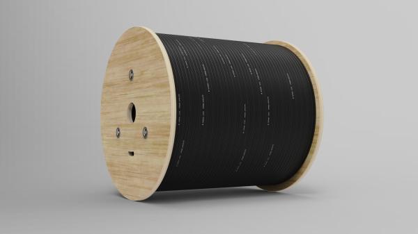 1000m/ Roll Outdoor Fiber Optic Cable 1 Core 3 Steel Wire G657A1 FTTH Drop Cable