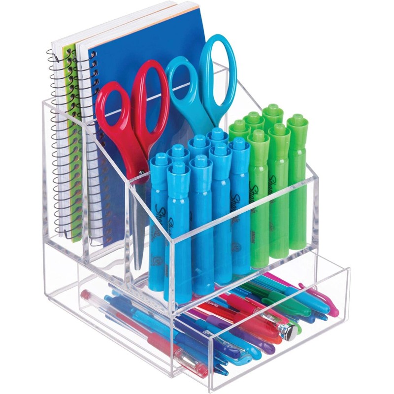 Custom Acrylic Storage Container Transparent Double Storage Drawer for Cosmetics Jewelry Organize Pack 5kg Magnetic Card Access