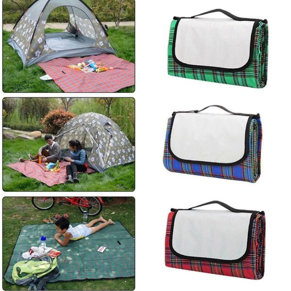 Customized Picnic Camping Mat Mattress Pocket Beach-Mat Lightweight Waterproof Portable Climbing Mat Plaid Blanket