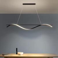 Personalidad minimalista creativa, hogar moderno simple, barra de mesa LED de una palabra, barra larga.
