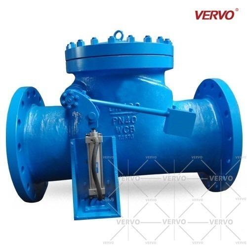 16 tipo furado completo válvula de verificação A216 WCB do balanço DIN3356 com aço carbono do cilindro DN400 PN40