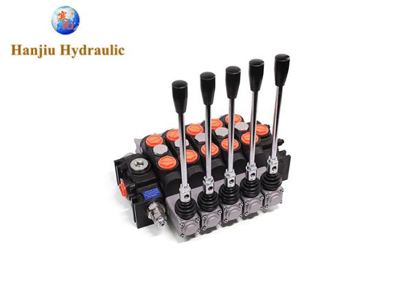 Dcv200 controle de manual direcional móvel secional do retorno da mola da posição da maneira 3 do banco 3 das válvulas 5
