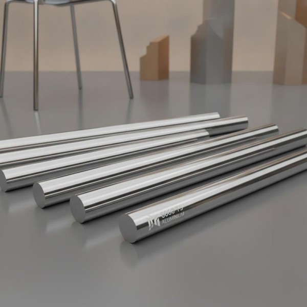 6060 T5 Bright Polished Anodized Decorative Round Aluminum Bar Rod for Furniture and Architecture