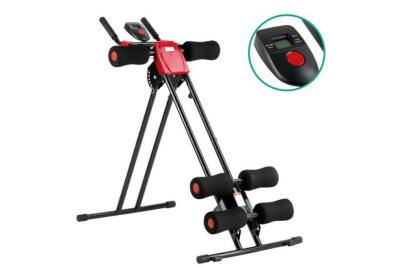 Home Gym Adjustable Folded Abdominal Crunch Machine Core Muscle Waist Trainer