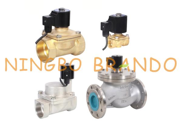Válvula de solenoide de bronze subaquática IP68 da polegada de 1/2 para a fonte de água musical 24VDC 220VAC