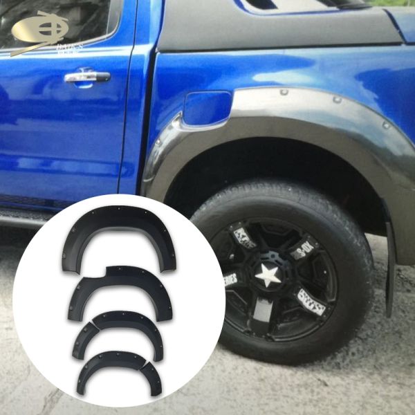 6pcs Wheel Arch Car Fender Flares For Hilux Revo 2015-2019