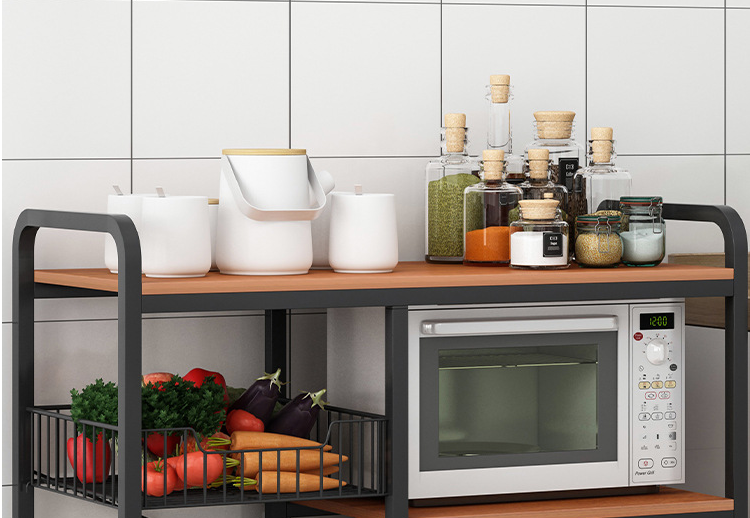 4 Tier Removable Kitchen Storage Rack , Anti Rust Kitchen Plate Rack Shelf