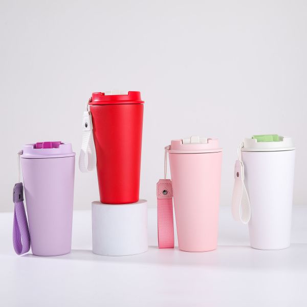 Modern Design 350ml/500ml Colorful Coffee Mug Portable Stainless Steel Water Bottle