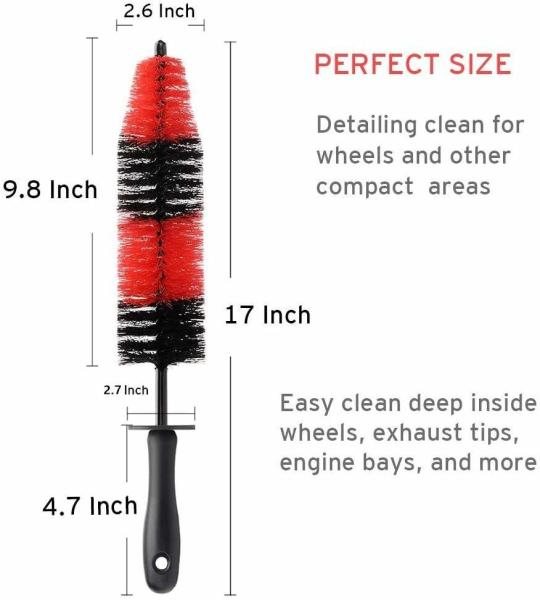 12PCS Auto Car Detailing Brush Vent Cleaner Tool Kit For Tire Dashboard Interior Exterior