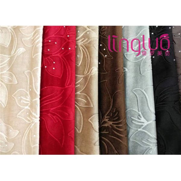 Украшение диаманта ткани драпирования бархата фабрики сразу итальянское выбитое с тканью ТК