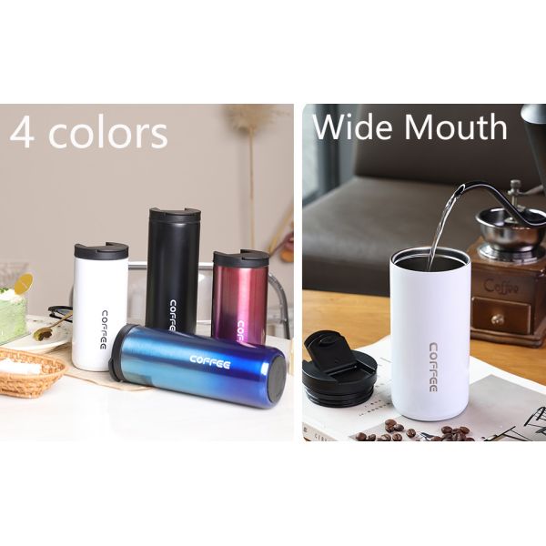 Travel Mug Coffee Hot Travel Mug Vacuum Insulated Coffee Mug With Leak Proof Screw Lid Coffee Cup Keep Warm Or Cold For Coffee Or Tea Drinks
