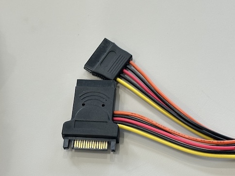 SATA 15Pin Power Connector Y Splitter Cable – 1 to 2 Female Electrical Wire Harness for HDD / SSD / Server Power Distribution